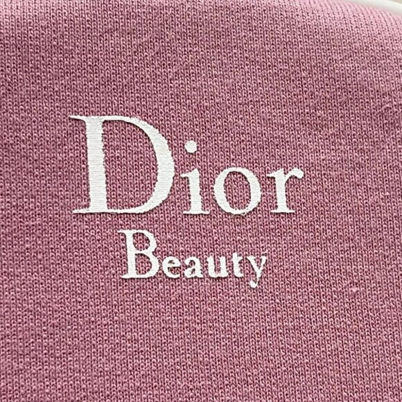 Dior Beauty - Pink White Cotton Canvas Leather Pouch - Picture 6 of 6
